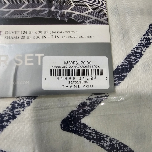 3pc Hygge Geo Duvet & Sham Set - Lush Décor - Picture 2 of 4